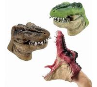 Dinosaur Hand Puppet - Dhp Fun Play Toy Gift Glove T-rex Predator Game Dino Brown