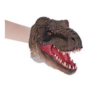 Dinosaur Hand Puppet Glove Dino Head Gloves Soft Rubber Realistic Role Play Gloves Animal Party Favor Interactive Accessories Tyrannosaurus Hand Puppet for Adult