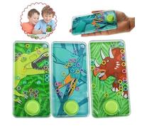 Dinosaur Handheld Water Ring Toss Game, Retro Kids Water Hoop Game, Stress Relief Toy, Party Filler, 14cm - 1x Random