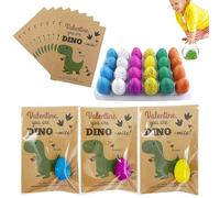 Dinosaur Hatching Eggs - 24 Pack Grow In Water Eggs, Assorted Colour Growing Dinosaur Toys | Surprise Hatch Egg For Valentines Day Party Favours | Gift For Over 3 Years Old
