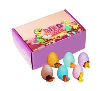 Dinosaur Hatching Surprise Eggs - EVA 4.6x6.2cm Hatching Eggs | Ĥatching Growing Dinosaur Éggs In Water Toy | Easter Bubble Up Ďinosaur Egg | 6 Pieces Kids Preschool Home Travel Daycare