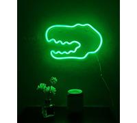 Dinosaur Head Neon Signs Lights Halloween Decor for Kids Wall Art Decor Dino Neon Light for Bedroom Halloween Xmas Valentine's Day Wedding Party Decoration Gifts Operated by USB/AA Battery