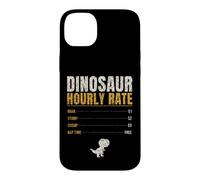 Dinosaur Hourly Rate Funny Kids Roar Stomp Chomp Dino Case for iPhone 14 Plus