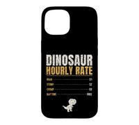 Dinosaur Hourly Rate Funny Kids Roar Stomp Chomp Dino Case for iPhone 15
