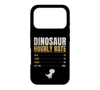 Dinosaur Hourly Rate Funny Kids Roar Stomp Chomp Dino Case for iPhone 17 Pro