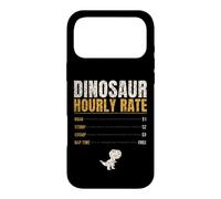Dinosaur Hourly Rate Funny Kids Roar Stomp Chomp Dino Case for iPhone 17 Pro Max