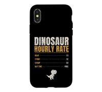 Dinosaur Hourly Rate Funny Kids Roar Stomp Chomp Dino Case for iPhone X/XS