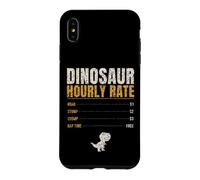 Dinosaur Hourly Rate Funny Kids Roar Stomp Chomp Dino Case for iPhone XS Max