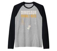 Dinosaur Hourly Rate Funny Kids Roar Stomp Chomp Dino Raglan Baseball Tee