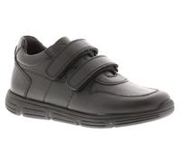 Dinosaur Hunters Bobby Boys Black Leather Shoes, Size: 7