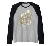 Dinosaur I Rex Rage Wild Monsters Tyrannosaurus Dino Raglan Baseball Tee