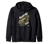 Dinosaur I Rex Rage Wild Monsters Tyrannosaurus Dino Zip Hoodie