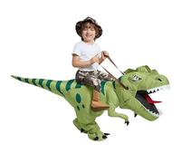 Dinosaur Inflatable Costume, Cartoon Kids Inflatable Raptor Costume, Kids Fancy Dress Clothes, Creative Ride-on Outfit Outfit for Halloween Carnival Christmas School Performances Cosplay