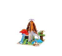 Bigjigs Toys Wooden Dinosaur Island Playset, Multi