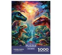 Dinosaur Jigsaw Puzzle Adult And Children 1000 Jigsaws Educational Games Gifts Rainy Days Fun Activities Birthday Jumbo for Boys And Girls 52x38cm/1000pcs