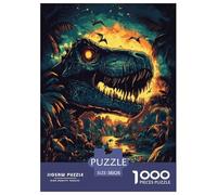 Dinosaur Jigsaw Puzzles 1000 Pieces Challenge Toy for Adults,Ancient Jungle Impossible Jigsaw Puzzles 1000 Pieces Educational Games Home Decoration 38x26cm/1000pcs