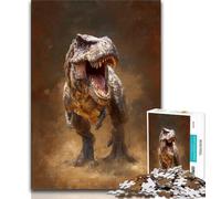 Dinosaur Jigsaw Puzzles for Adults 1000 Piece Puzzle,Help The Brain Exercise Addictive Toys to Cultivate Patience A Work of Art (50x75cm)