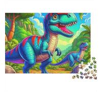 Dinosaur Jungle Adventure 1000 Piece Jigsaw Puzzle for Adults 70x50cm/1000pcs