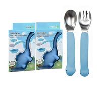 Dinosaur Kid Cutlery Set 2 pcs Fork and SpoonChildren Cutlery Blue