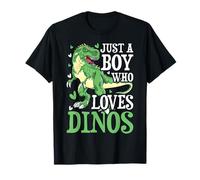Dinosaur Kids Dino Just A Boy Who Loves Dinos T-Shirt