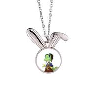 Dinosaur Kingdom Love You Rabbit Necklace Pendant Bunny Animal Jewelry Gift
