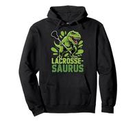 Dinosaur Lacrosse Player T-Rex Team Lax Pullover Hoodie