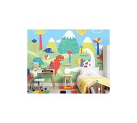 Dinosaur Land Wall Mural Origin Murals Green W300cm x H240cm