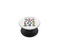 Dinosaur Languages Cute Funny Dino Emotions Words PopSockets Adhesive PopGrip