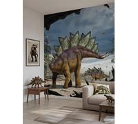Dinosaur Large Photo Wallpaper Wall Mural 8x6 Ft Stegosaurus boys bedroom XL