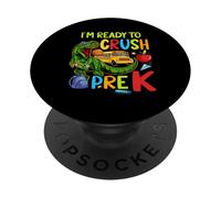 Dinosaur Lover Back To School I'm Ready To Crush Pre Kinder PopSockets Adhesive PopGrip