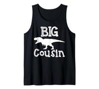 Dinosaur Lover Big Cousin Boys Funny Dino Lover Kid Boy Girl Tank Top