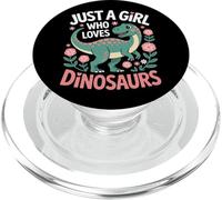 Dinosaur Lovers A Girl Who Loves Dinosaurs PopSockets PopGrip for MagSafe