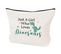 Dinosaur Lovers Cosmetic Makeup Bag Dinosaur Gifts for Women Girl Travel Toiletry Pouch Birthday Christmas Animal Lover Dinosaur Themed Gifts for Teens Bestie Friend Daughter Wife Sister Girlfriend