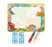 Dinosaur Magic Drawing Mat,Doodle Board-31.5x23.6IN Dinosaur World Reusable Aqua Drawing Mat with 2 Pens