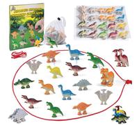 Dinosaur Magnetic Chess Game, 20 Pcs Dinosaur Stones Magnet Game with String, Party Bag Fillers Easter Gifts for Kids, Battle Strategy Family Board Games Chess Set for Kids Adults