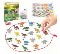 Dinosaur Magnetic Chess Game Set, Magnetic Effect Chess Set with 20PCS Dinosaur Stones, Educational Checkers Game for Kids, Party Supplies for Christmas Family Games Night