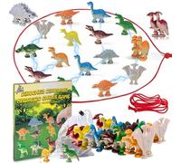 Dinosaur Magnetic Chess Game Stones,10 Style Dinosaur Magnet Games for Kids Board Game,Table Top Magnet Chess Skill Games with String,Magnetic Chess Board for 8-12 Boys Girls Gifts