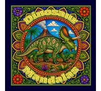 Dinosaur Mandalas Adult Coloring Book: Mandalas featuring Dinosaurs found across America (Adult Coloring Dinosaur Themed)
