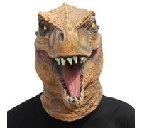 Dinosaur Mask T-rex Head Latex Realistic Animal Full Head Mask for Halloween Costume Party Carnival Cosplay