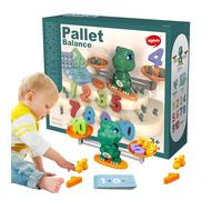 Dinosaur Math Balance Toy,Educational Math Game,Counting Balance Scale Toys - for Preschooler Kindergarten Boys Girls Home School Playroom Homeschooling Family Nights Summer Camp Group Activity