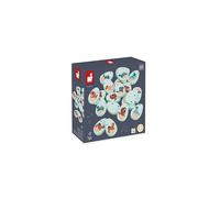 Janod - Dinosaur Memo Game - 20 Dinosaur Egg-Shaped Wooden Pieces - 10 Pairs of Baby Dinosaurs - Children’s Memo Game - 24 Months +, J05826