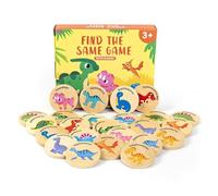Dinosaur Memory Match Game - Card Matching System, Board Learning Activity Set, Educational Cognitive Training Toy for Ages 4-8 | Kids Birthday Gift, Classroom Practice, Family Game Night, Focus Skill