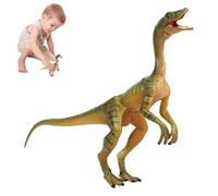 Dinosaur Model Toy - PVC 17x11x3.5cm Compsognathus Action Figure | Educational Dinosaur Model, Animal Colectible Toy for Birthday, Christmas, After-School Fun | Jurassic Țoy Gift for Boys, Girls Kids