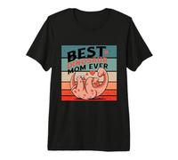 Dinosaur mom Baby Love affection Heart Parenting Mum Dino Premium T-Shirt