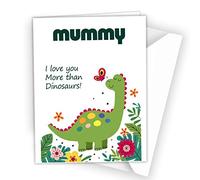 Dinosaur Mothers Day Card Dinosaurs Birthday Mother's Day Mummy Mum Xmas A30
