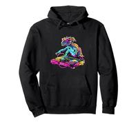 Dinosaur Music DJ Dance Club Turntable DJ Dinosaur DJ Dino Pullover Hoodie
