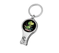 Dinosaur Music Scooter Nail Clippers Sharp Sturdy Fingernail Cutters with Bottle Opener Keychain