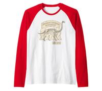 Dinosaur National Monument Colorado Brontosaurus Fossil Raglan Baseball Tee