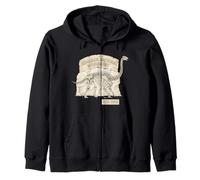 Dinosaur National Monument Colorado Brontosaurus Fossil Zip Hoodie
