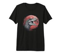 Dinosaur Nature Landscape Velociraptor Premium T-Shirt